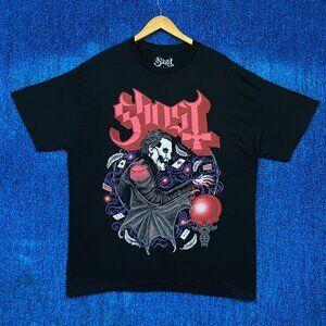 Ghost Cardinal Copia The Dark Arts Mystic Goth Metal Tee XL